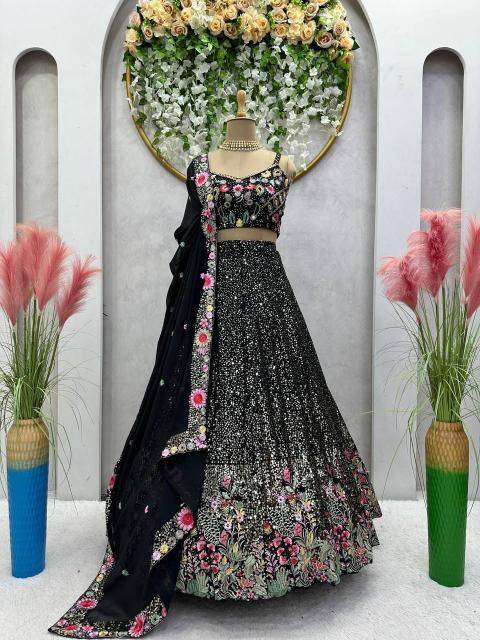 QRC 248 gorgette Lehenga choli manufacturers in Delhi
